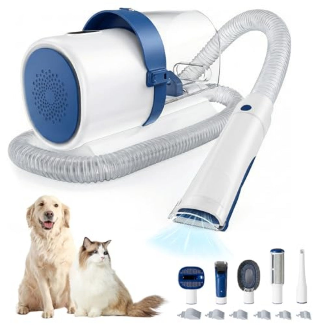 Professional Dog Grooming Clippers With 2.5L Cup, 3 Suction Modes, Cordless Clippers, 5 Groomer Tools, Low Noise Pet Hair Trimmer For
